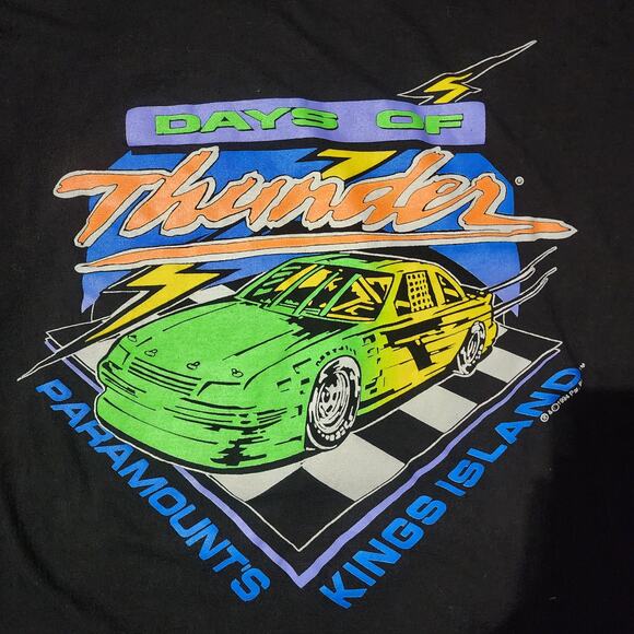 Vintage 1994 Days of Thunder Paramount Kings Island Tee Sherry’s Best XL - Picture 3 of 5